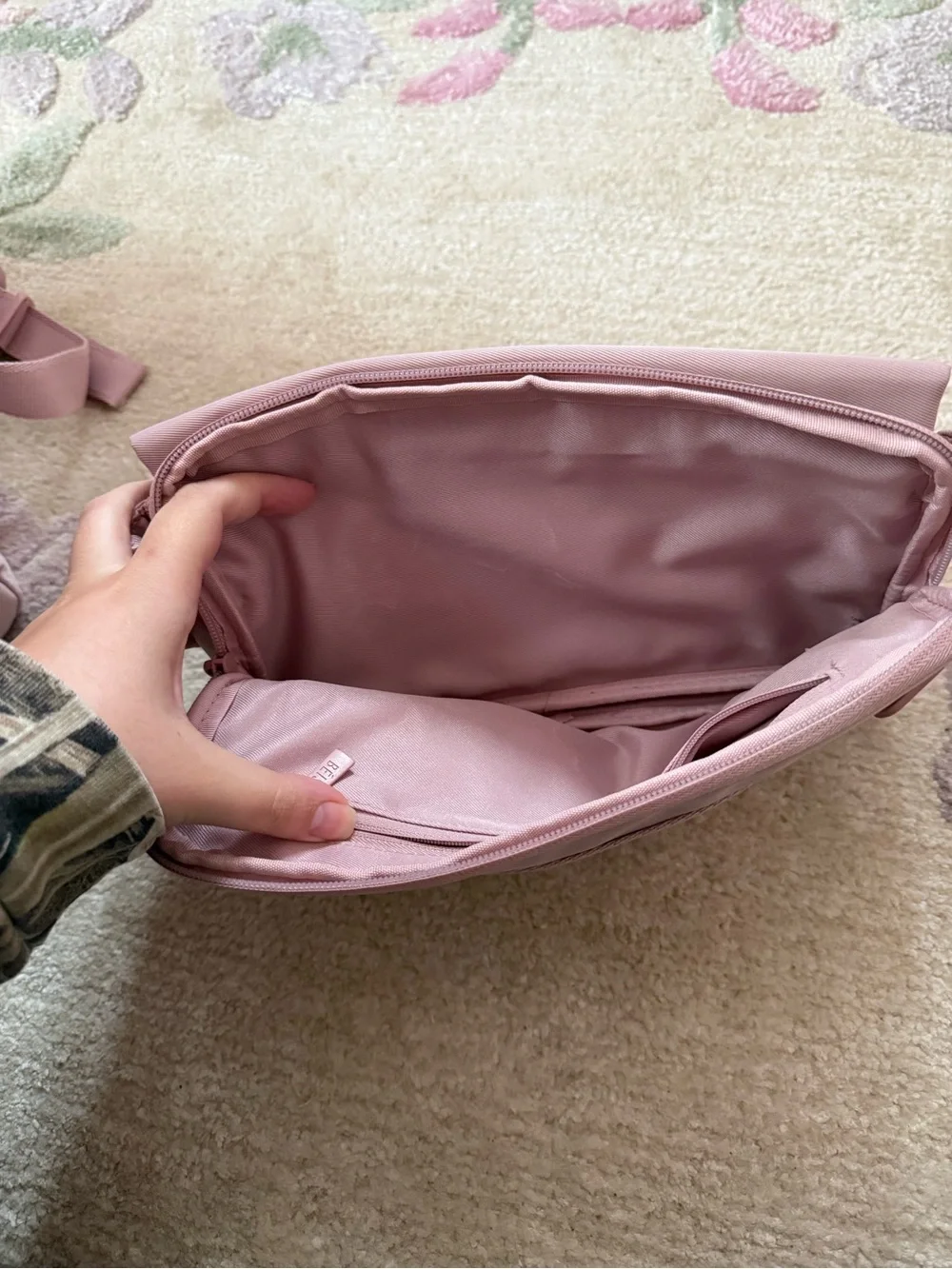 Beis atlas pink diaper bag